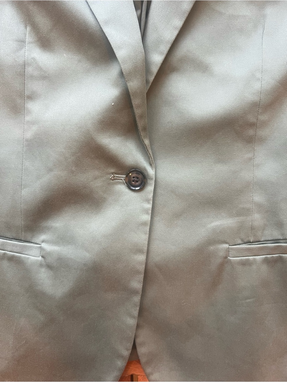 Banana Republic Olive Green Single-Button Blazer - Picture 3 of 7